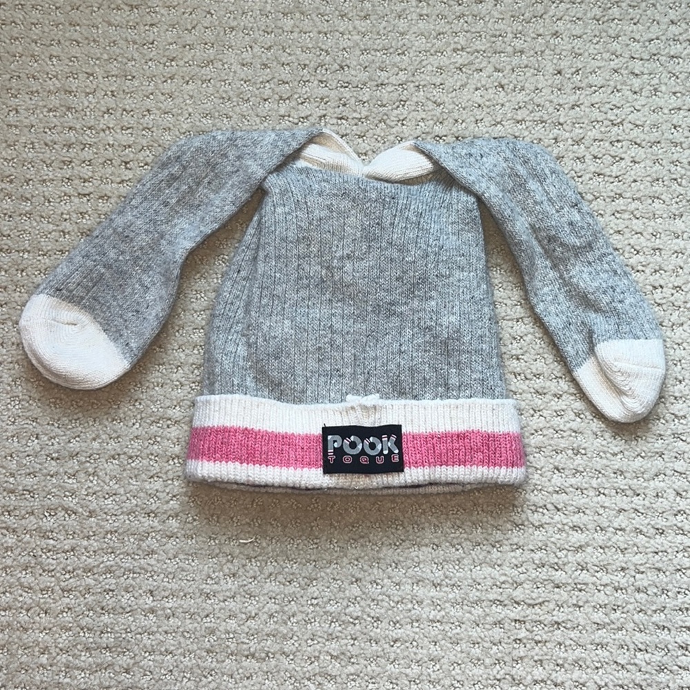 Pook Toque wool knit sock beanie - pink